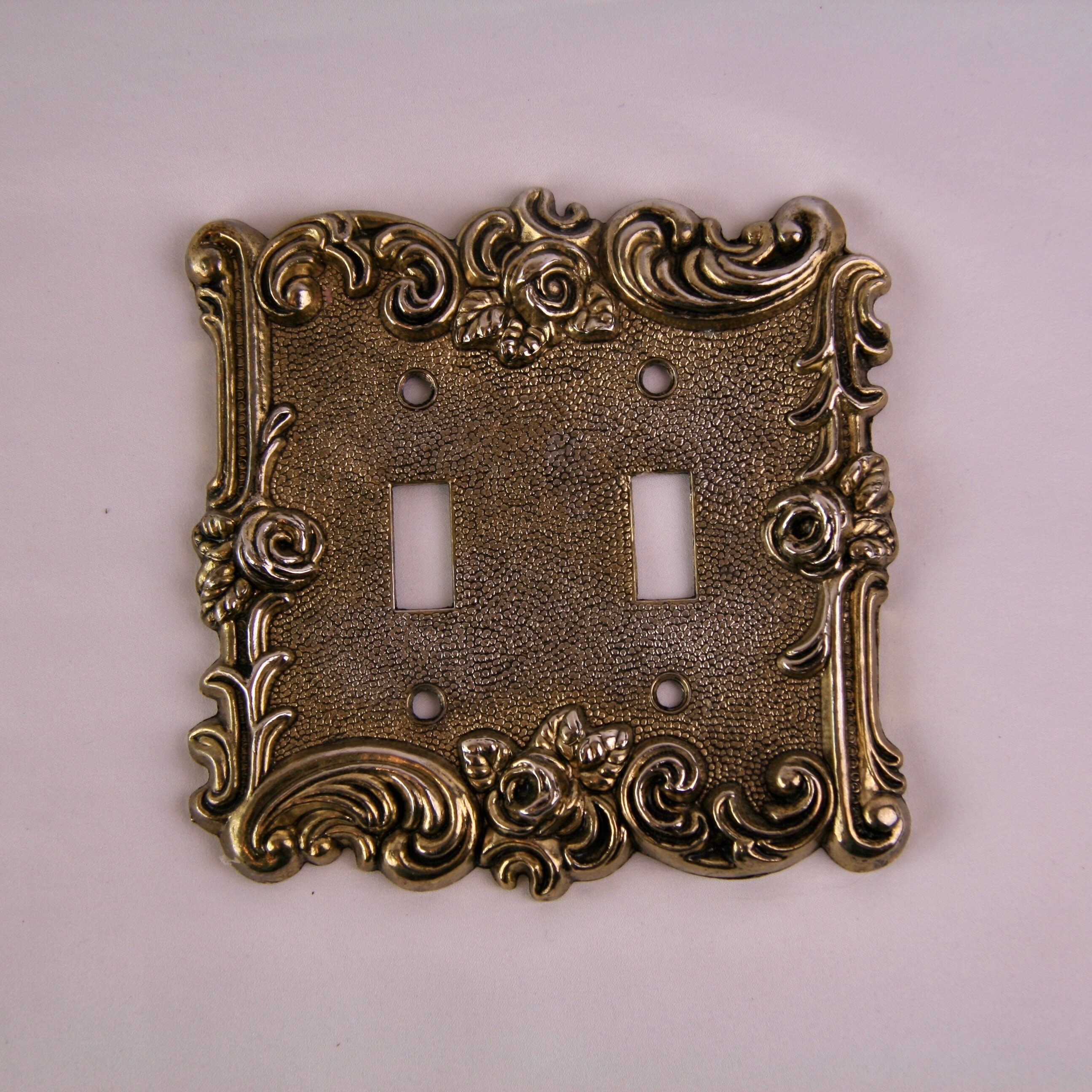Vintage Gold Decorative Switch Plates Set of 2 Etsy