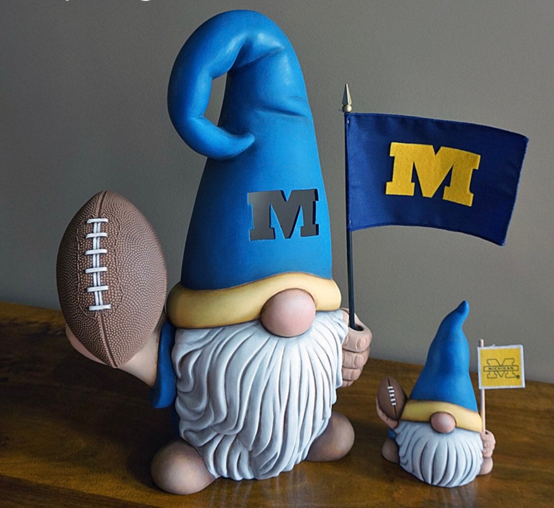 15 or 6 Gnome With Football Custom Painted or Diy Craft Etsy