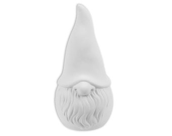 CLEARANCE 1567 Medium Contemporary Gnome 2 Dia. x 4 H, unpainted, perfect gift, anniversary gift