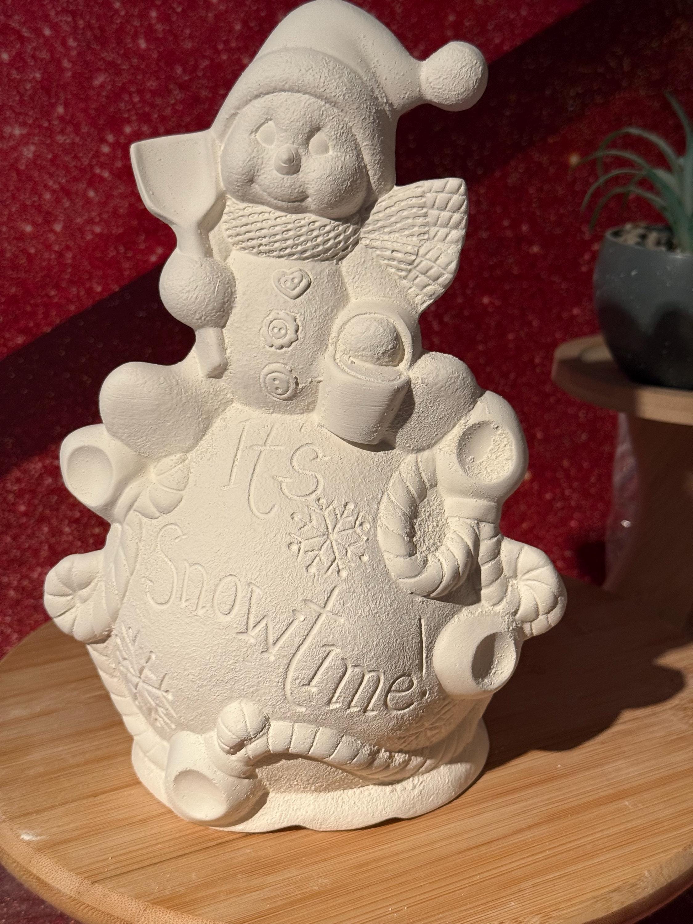 NEW ARRIVAL-PREORDER 2570 “it's Snowtime” Snowman 8.75”T (no