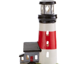 7.75” Lighthouse lantern, Custom painted or diy , craft kit, perfect gift