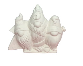 CLEARANCE 4268 Monster Gnomes for Pickup 5.75”T x 7.75”W insert only-pickup sold separately, UNPAINTED, perfect gift, anniversary gift