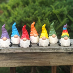 ON SALE Personalized Rolly Polly Garden Gnome, 27 colors, modern gnome, custom, perfect housewarming gift, Gift for 9th anniversary