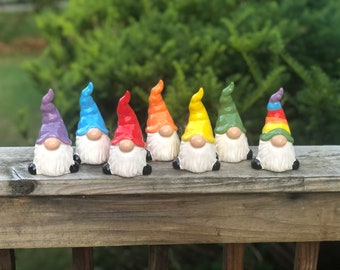 ON SALE Personalized Rolly Polly Garden Gnome, 27 colors, modern gnome, custom, perfect housewarming gift, Gift for 9th anniversary
