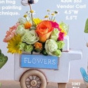 CLEARANCE 4304 Vendor Cart 6.5”L x 4.5”W x 5.5”T, UNPAINTED, perfect gift, anniversary gift