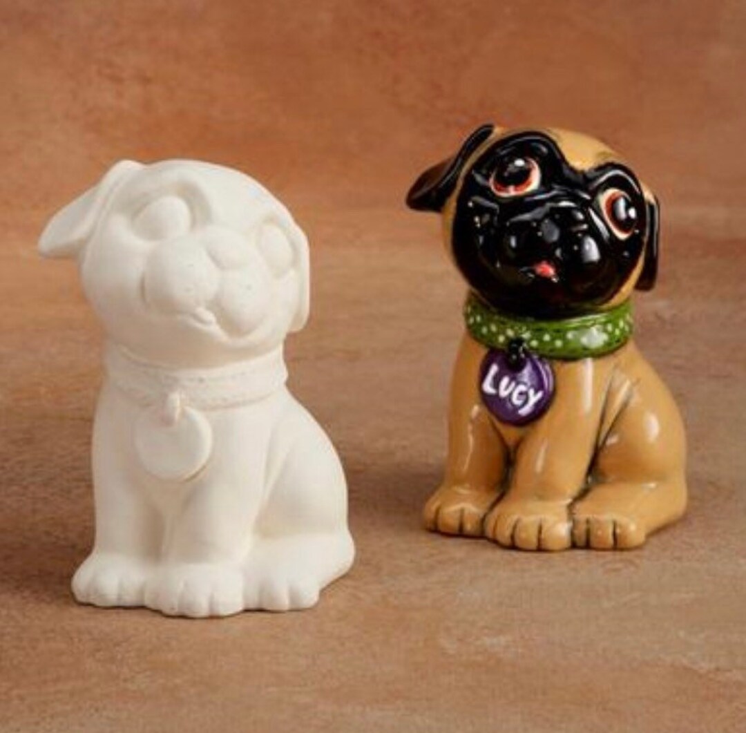 Pug Custom Painted or Diy , Craft Kit, Perfect Gift, Diy Kit - Etsy