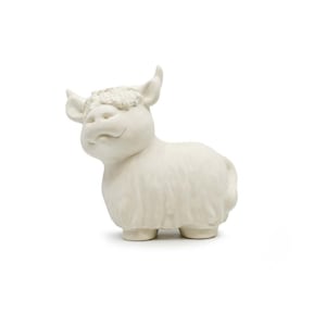 CLEARANCE 7480 Highland Cow 5H x 5L, unpainted, perfect gift, anniversary gift