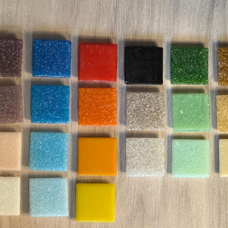 Fused Glass Tiles - Etsy