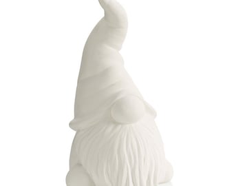 CLEARANCE 7458 Gnome Party Animal 5H x 2.75W, unpainted, perfect gift, anniversary gift