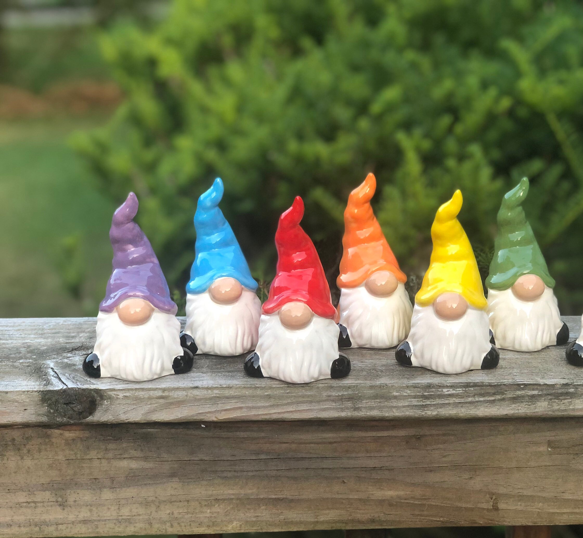 ON SALE Birthstone Garden Gnome 12 colors modern gnome | Etsy
