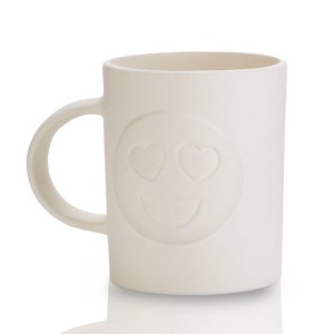 CLEARANCE 4184 Heart eyes Mug 3.25 x 4 12oz, unpainted, perfect gift, anniversary gift