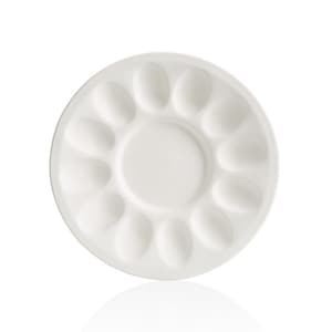 CLEARANCE 3033 Devilled Egg Dish 10.75D, unpainted, perfect gift, anniversary gift