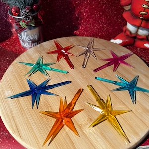 Star topper, Ceramic Christmas Tree Topper, Pottery Christmas Tree Star, Small and Large, Multi colors
