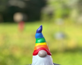 5” Gnome Custom painted or diy , craft kit, perfect gift, paint your own pottery