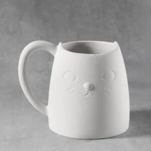 CLEARANCE CCX3160 Cat Mug 4.5 x 3, unpainted, perfect gift, anniversary gift