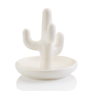 CLEARANCE 5324 Cactus Ring Holder 3.5W x 3.75H, unpainted, perfect gift, anniversary gift