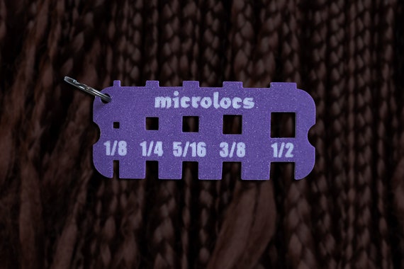 Microlocs Measuring Tool | Microlocs Ruler for Install & Maintenance | Loc Sizing Tool for Natural Hair | Microlocs Sizing Tool