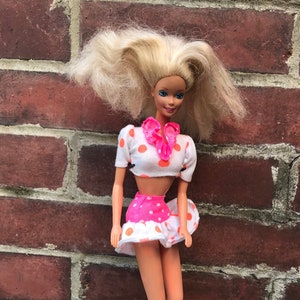 Vintage 1980s Barbie Miniskirt with Matching Top
