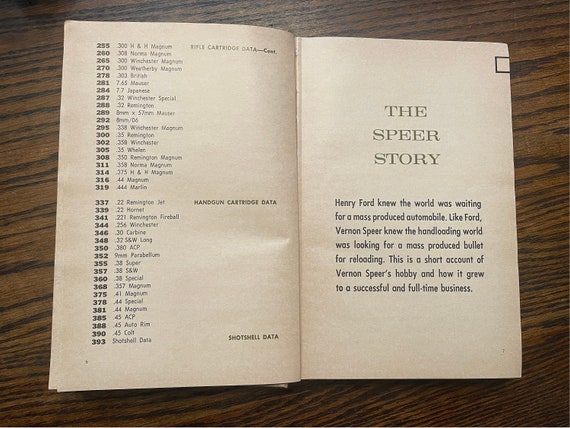 Speer Manual for Reloading Information #8 - image 5