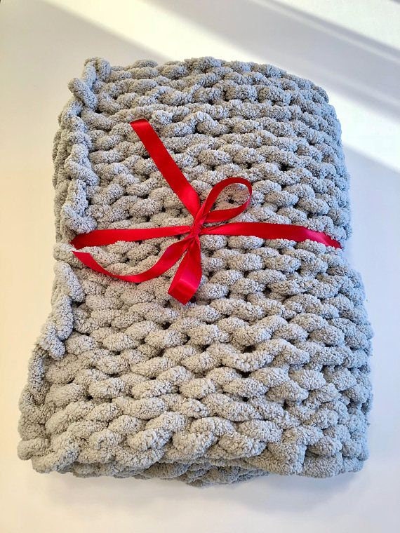 Chunky Chanille Blanket Etsy