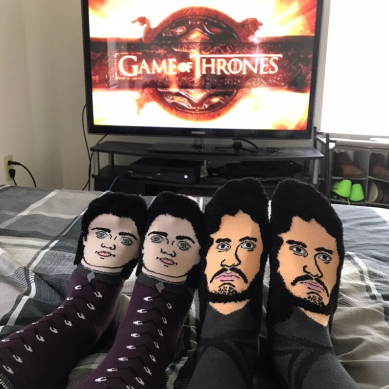 Arya Stark Socks One Size Fits All Game of Thrones Socks Etsy