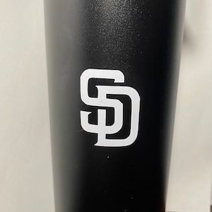 May include: Black insulated tumbler with a white "SD" logo.