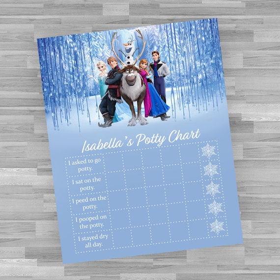 Frozen Potty Chart