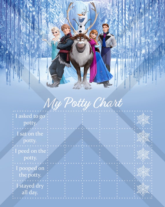 Frozen Potty Chart Printable