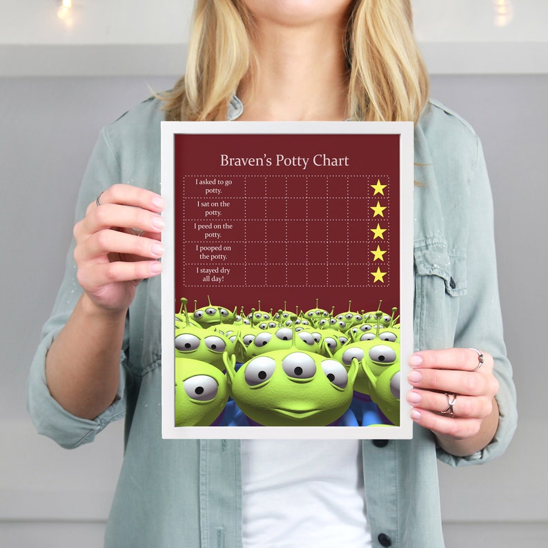 Digital Disney Toy Story Potty Training Chart High Res JPG | Etsy
