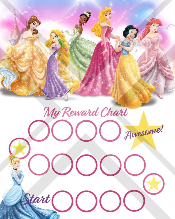 Disney Princess Potty Training Reward Chart