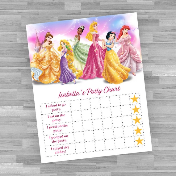 Disney Princess Potty Chart