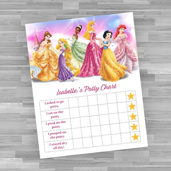 Disney Princess Potty Training Reward Chart