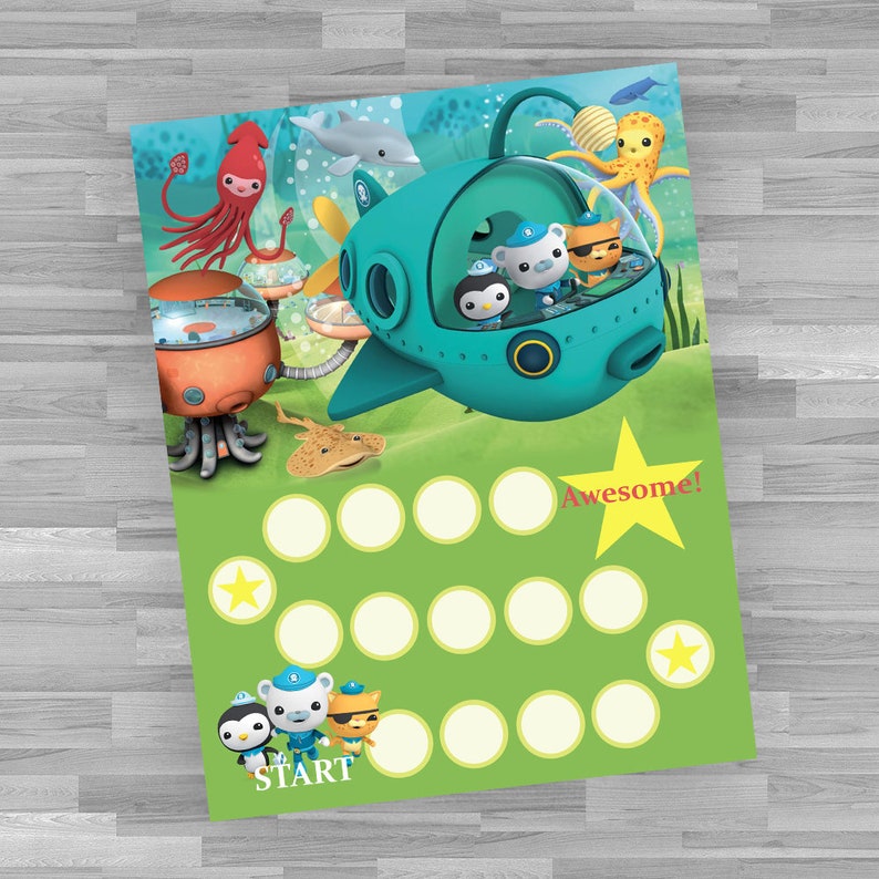 Octonauts Reward Chart