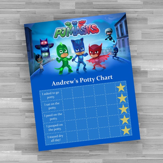 photo Home Printable Pj Masks Reward Chart Printable Free printable potty chart disney s pj masks potty training chart potty chart boys disney potty training chart