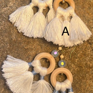 Boho Tassel Earrings in Various colors