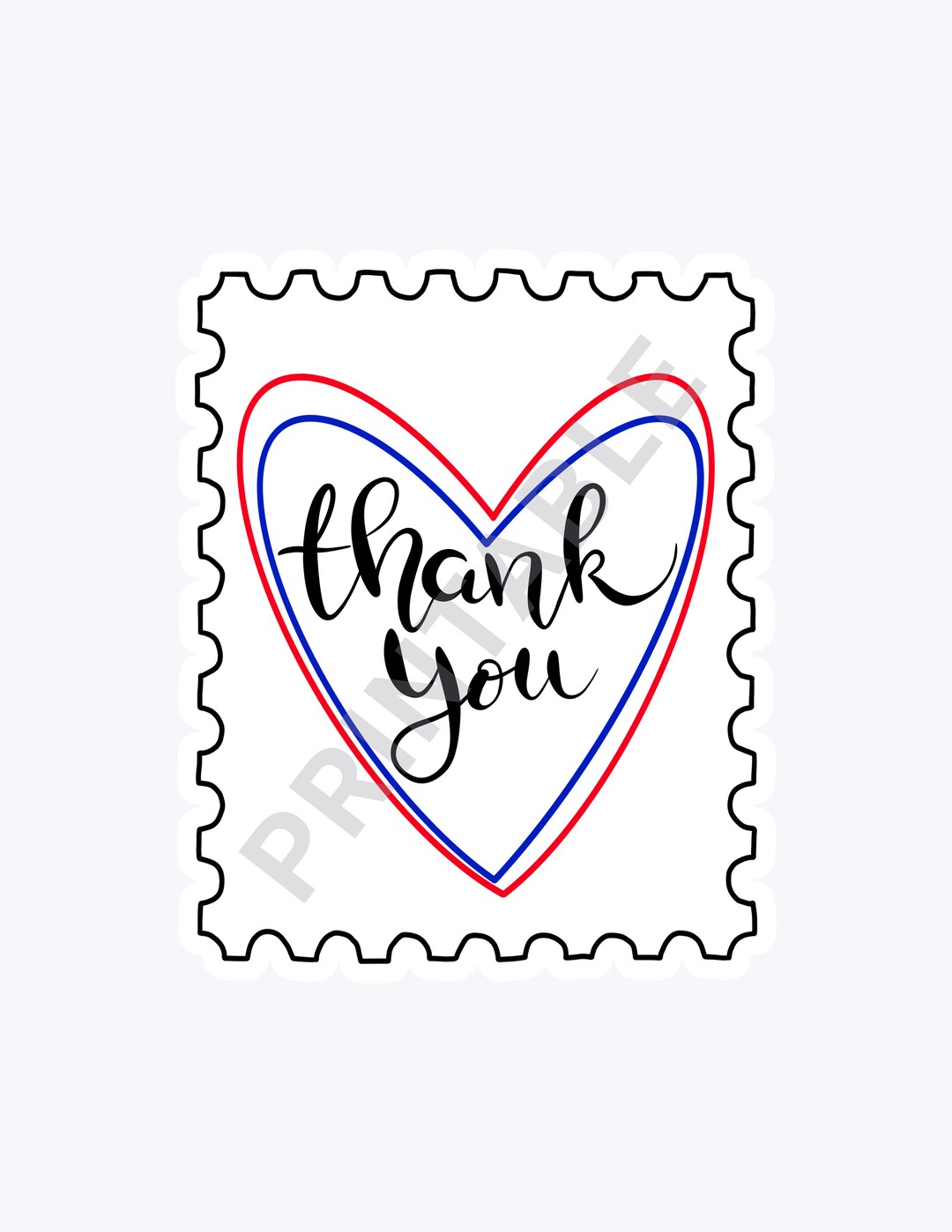 USPS Stamp Clip Art USPS Stamp Thank You Sticker Thank You USPS Sticker