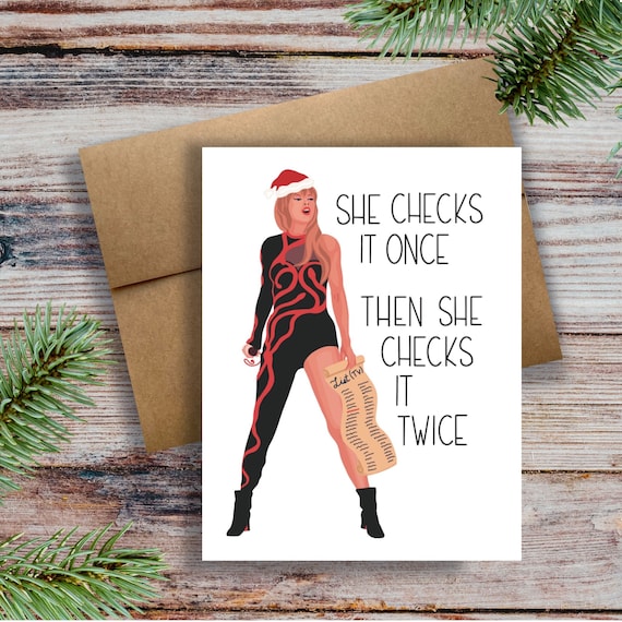 Taylor-themed Christmas card for my swiftie bestie :)) : r/TaylorSwift
