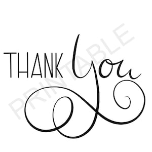 Peut inclure: Un design de calligraphie noir et blanc qui dit "Merci" avec une touche décorative.