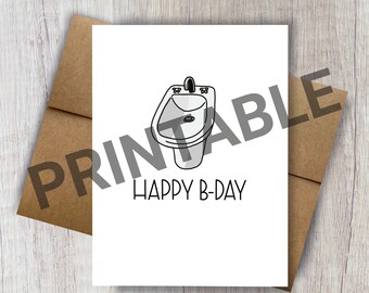 LUSTIGE HAPPY BIDET Geburtstagskarte lustige Grußkarte lustige Geburtstagskarte Lustige Geburtstagskarte Bruder Schwester Freund Erwachsene Geburtstagskarten