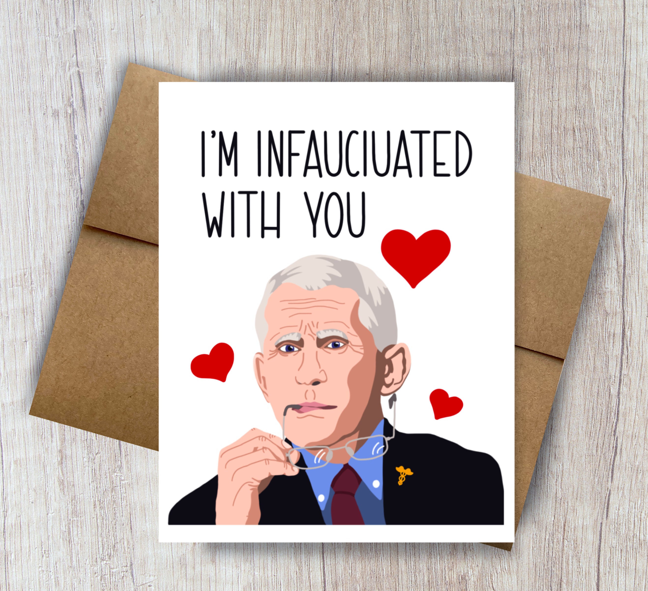 Funny Dr Fauci meme card valentine png goofy anniversary ...