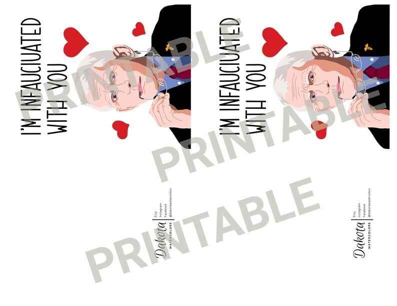 PRINTABLE Funny Dr Fauci Meme Card Valentine Png Goofy Etsy