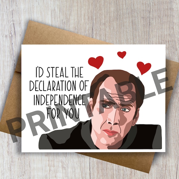 Nicolas Cage Card - Etsy