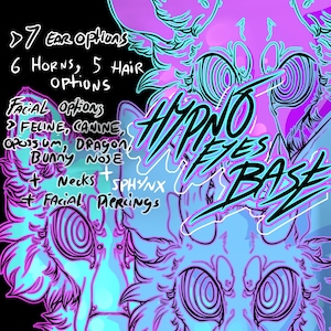 HYPNO-EYES furry headshot BASE