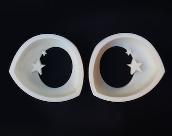 Follow-me fursuit eye blanks / STARRY / 3d printed, multi-color