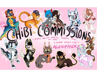 CHIBI FULLBODY FURRY / anthro, feral, monsters, ect! custom art
