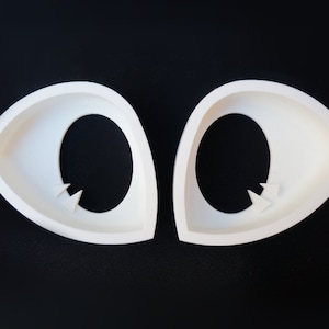 Follow-me fursuit eye blanks / LIGHT SHINE / 3d printed, multi-color