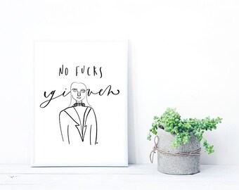 No F***ks Given Print and Illustration PDF