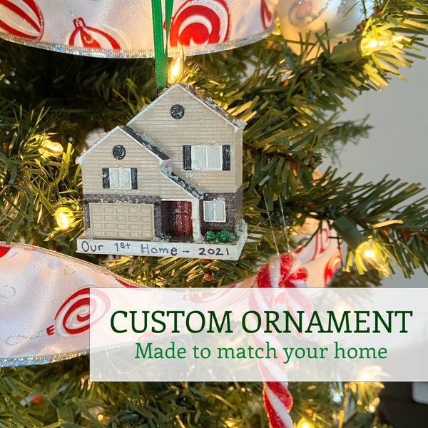 Custom 3D Home Ornament | Housewarming Gift | Christmas Tree Decoration