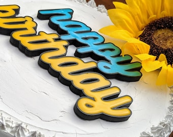 Reusable Happy Birthday Cake Topper: DIY Icing Mold