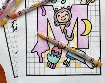 ABC Coloring Book | Alphabet Kids Art Pages